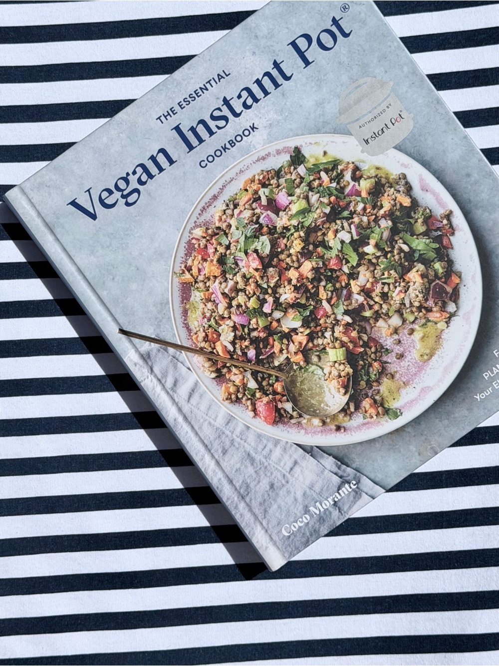 The Essential Vegan 🌱 Instant Pot Cookbook Coco Morante Hardcover Book